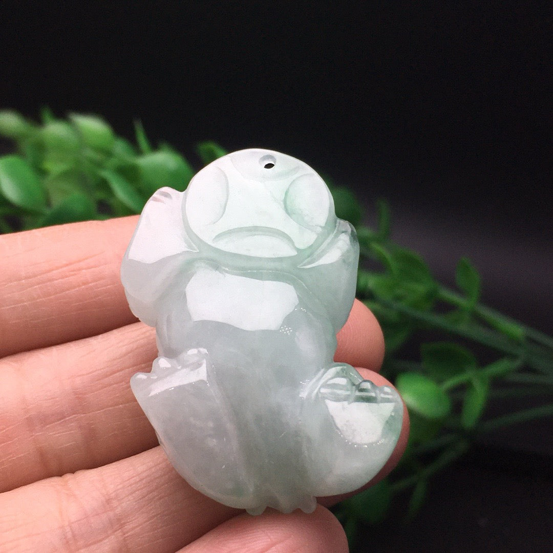 Chinese antique white background green three-dimensional Pixiu