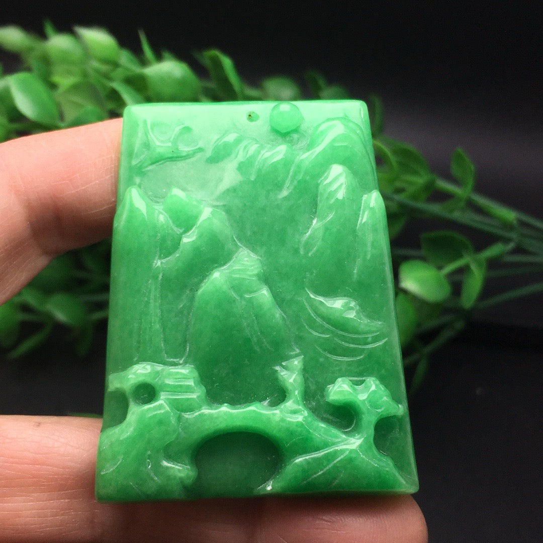 Chinese antique bean colored landscape tiles