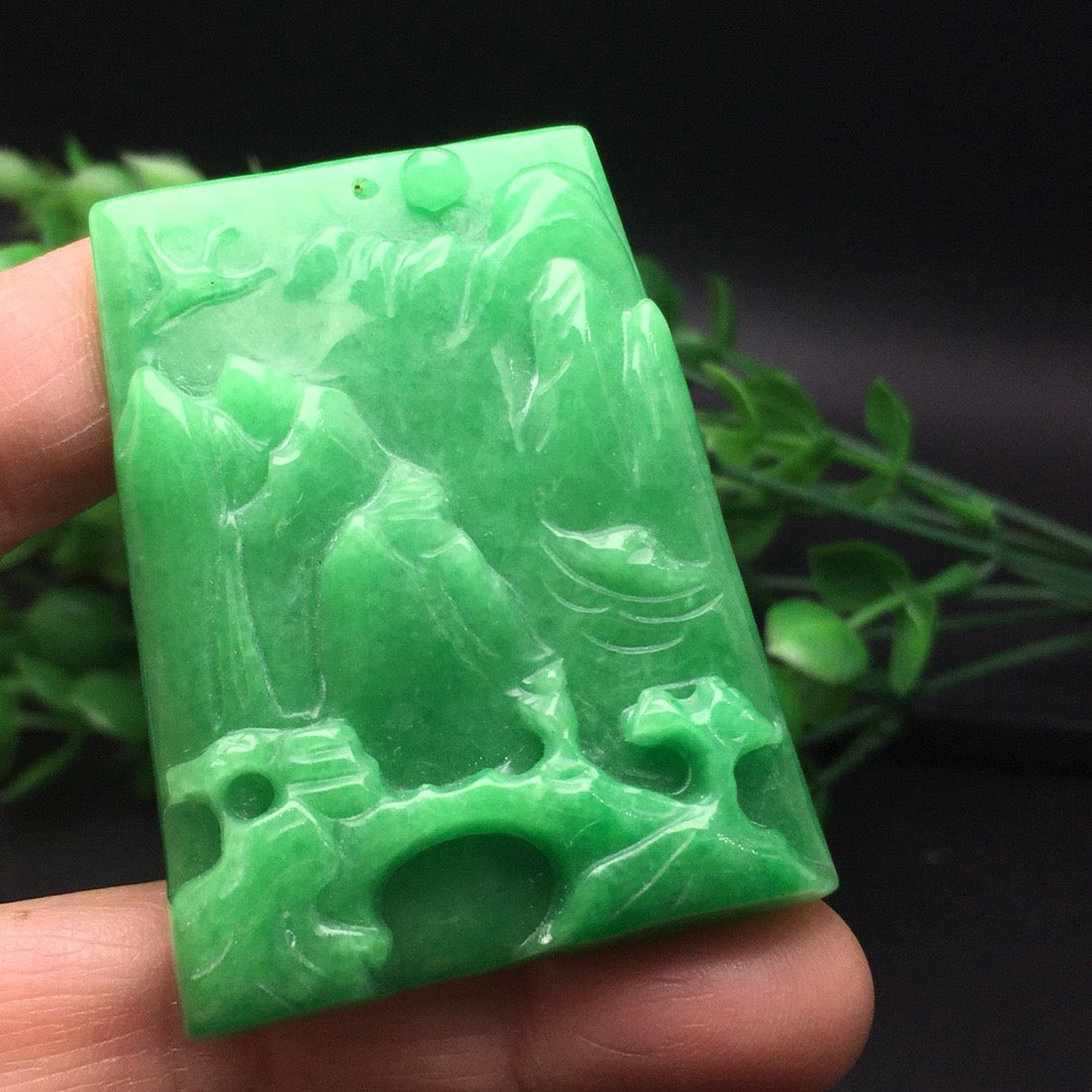 Chinese antique bean colored landscape tiles