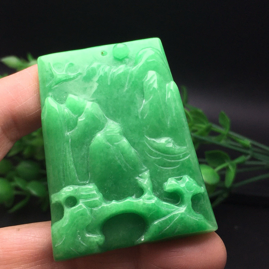 Chinese antique bean colored landscape tiles