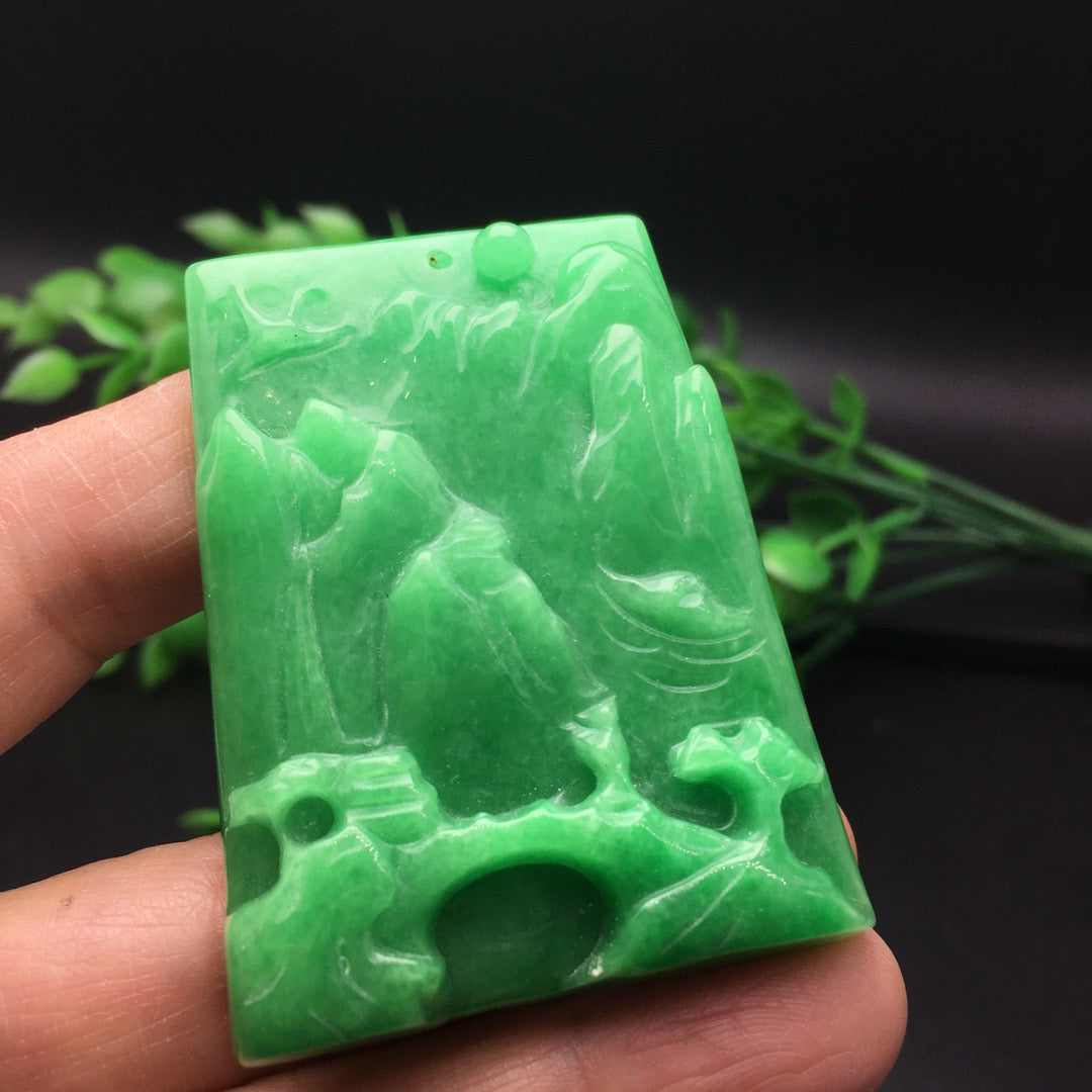 Chinese antique bean colored landscape tiles