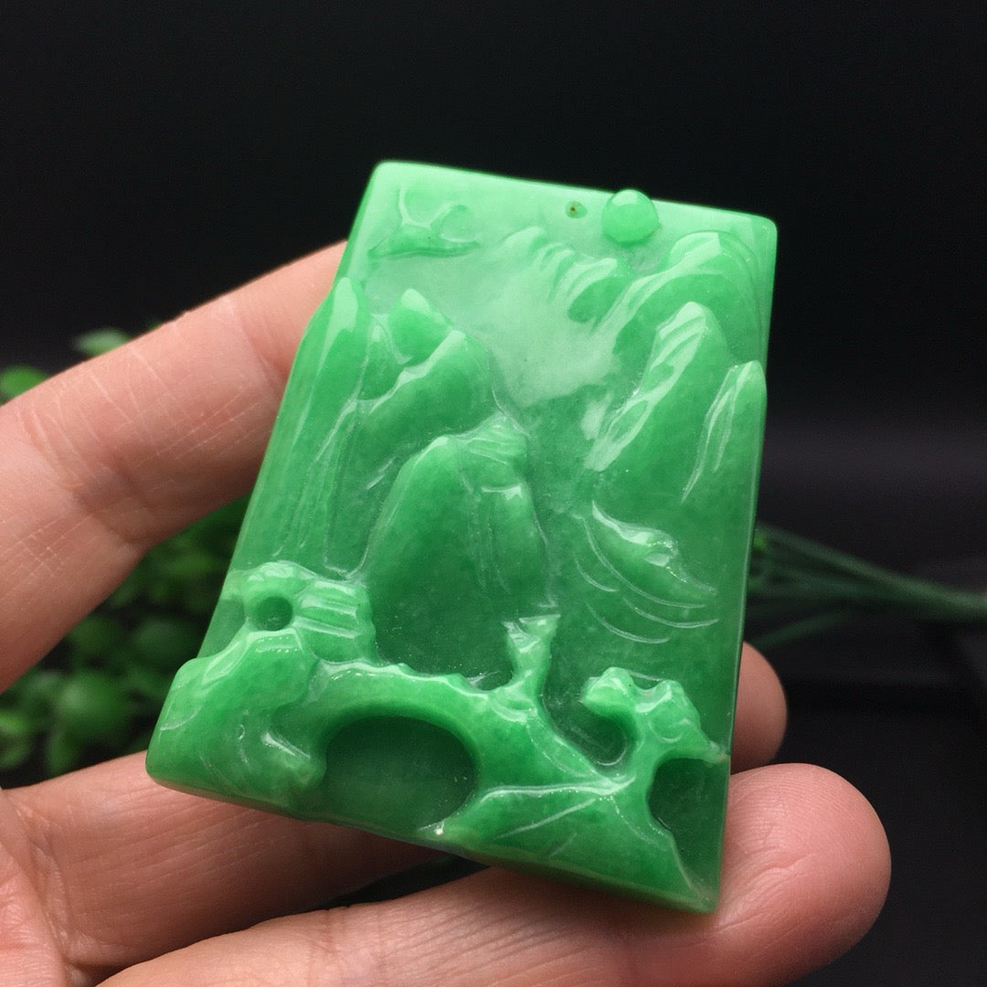 Chinese antique bean colored landscape tiles