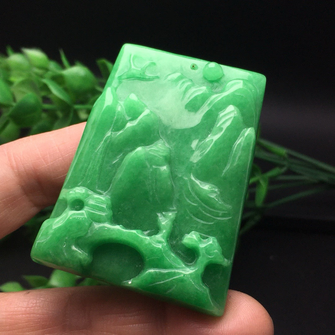 Chinese antique bean colored landscape tiles