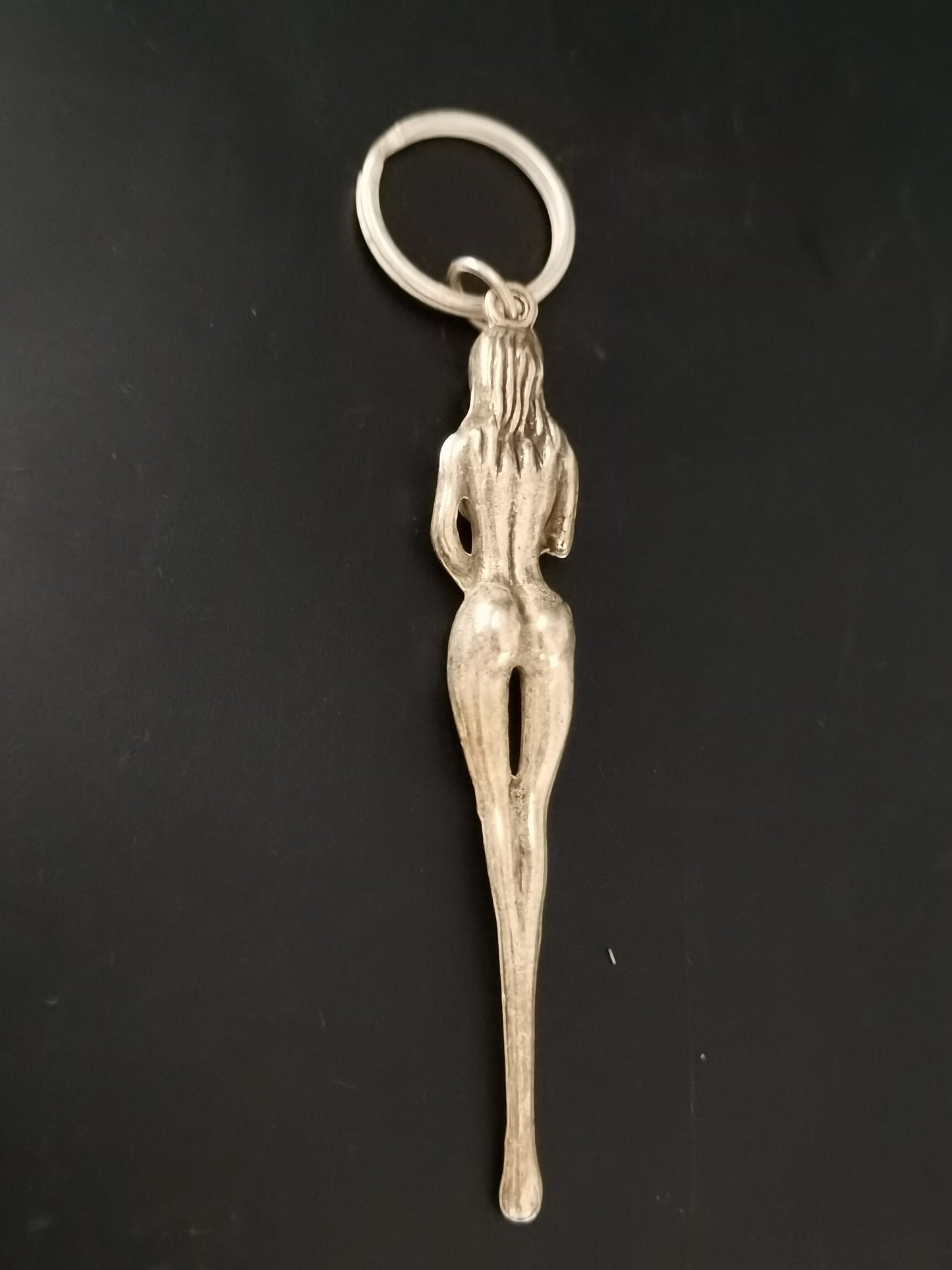 Chinese antique silver pottery ear spoons