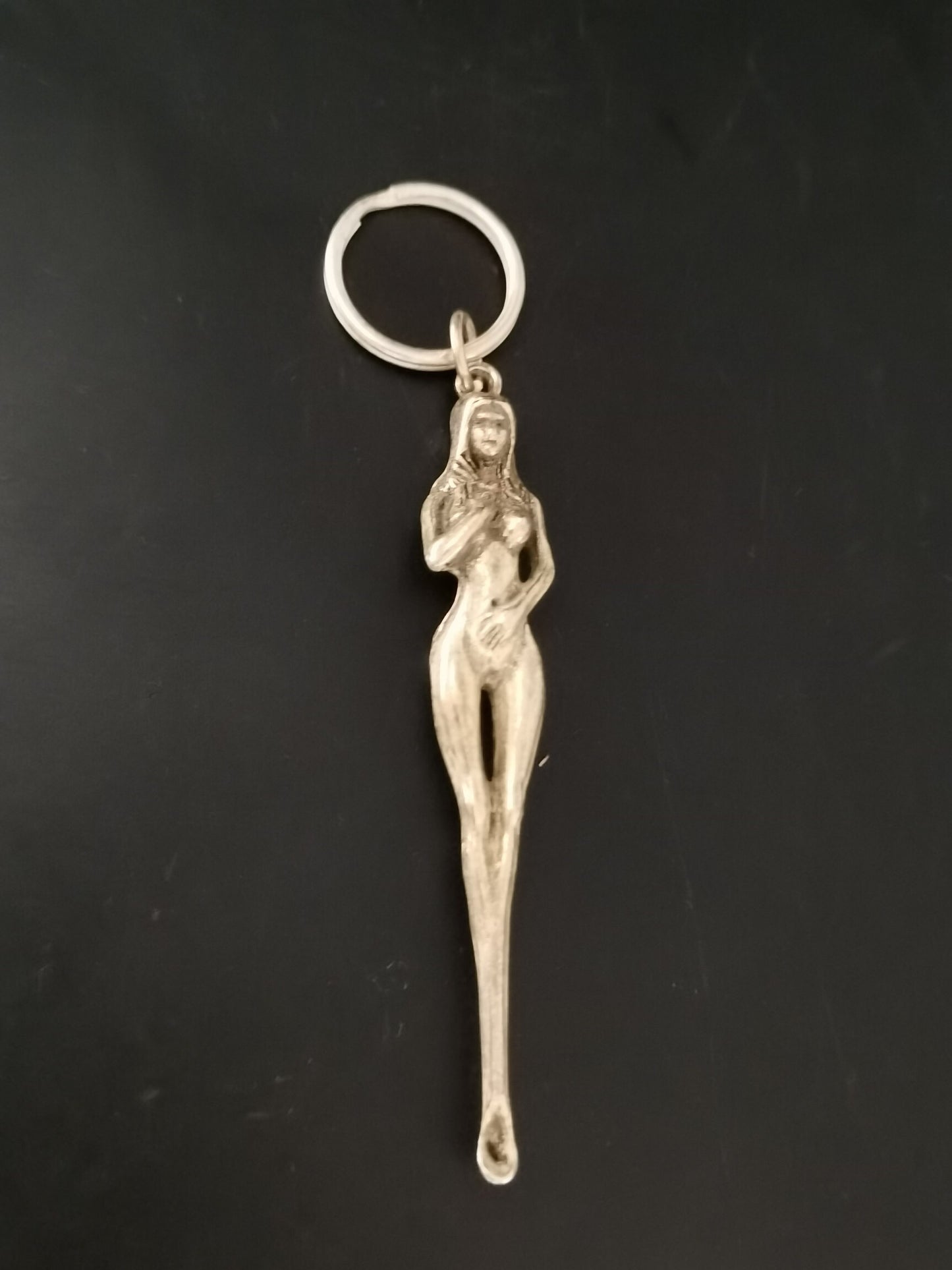 Chinese antique silver pottery ear spoons