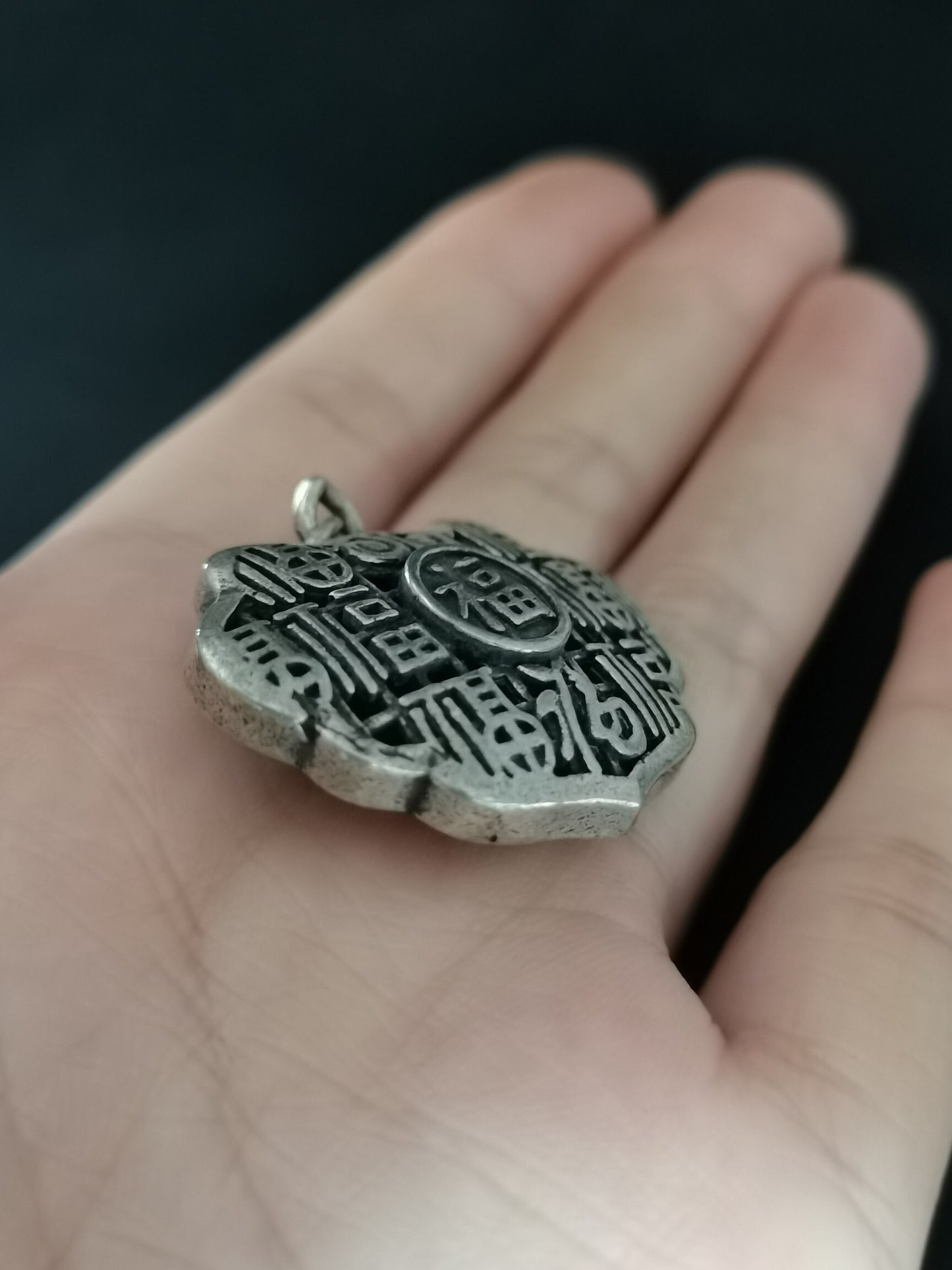 Chinese Antique Silver Pendant