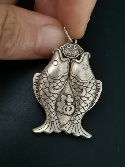 Chinese Antique Silver Pendant