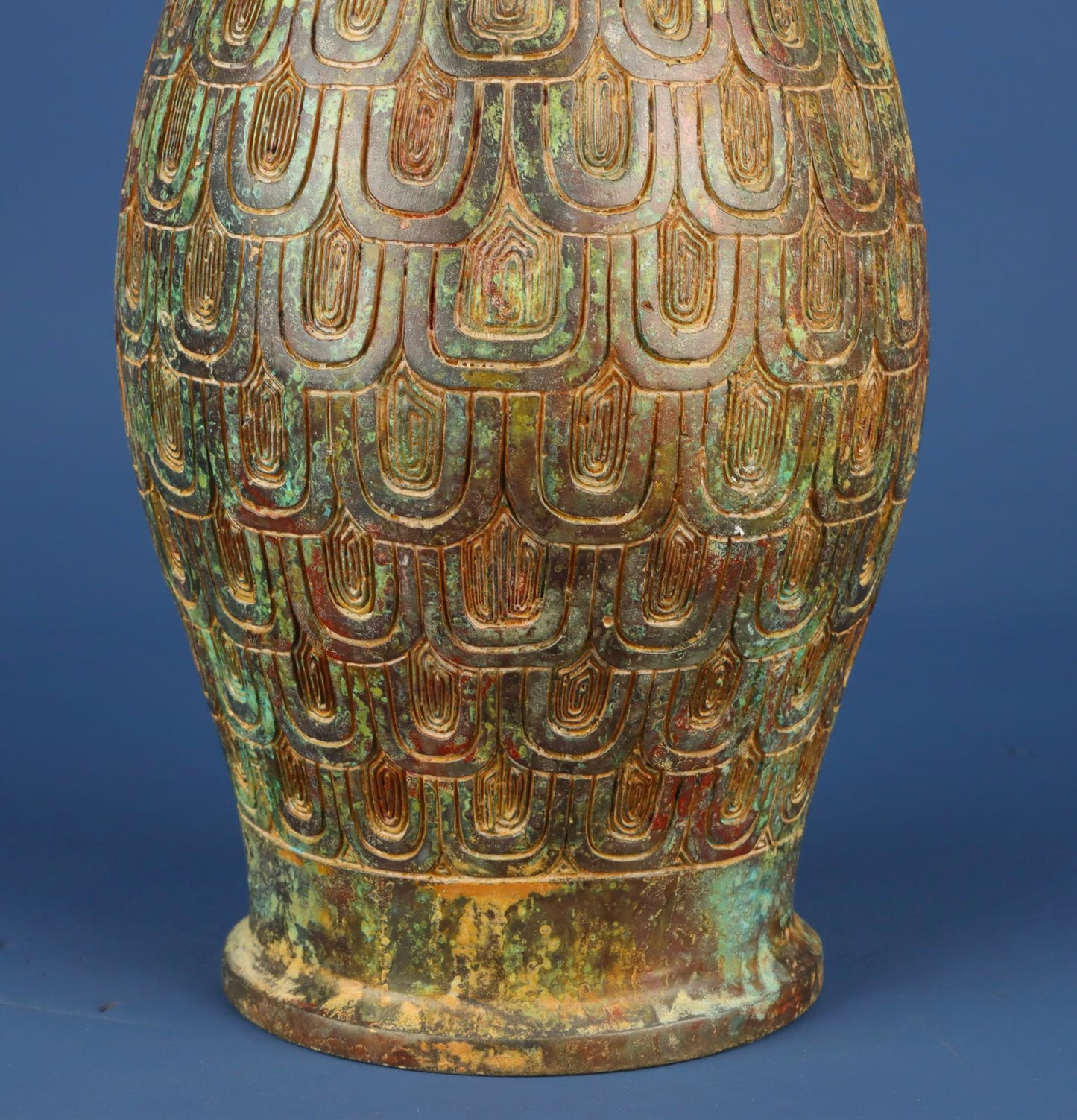 Chinese Antique Bronze High Round Bottle