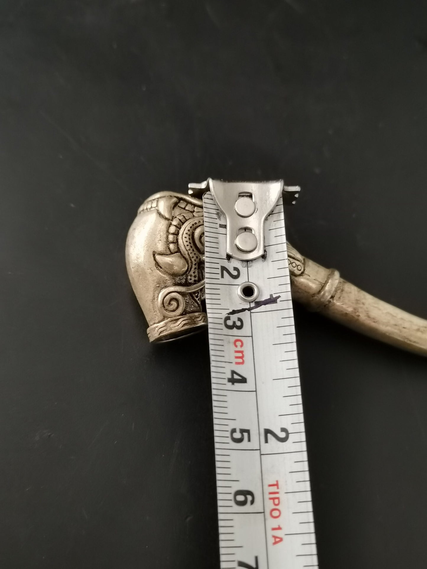 Chinese antique silver pipe