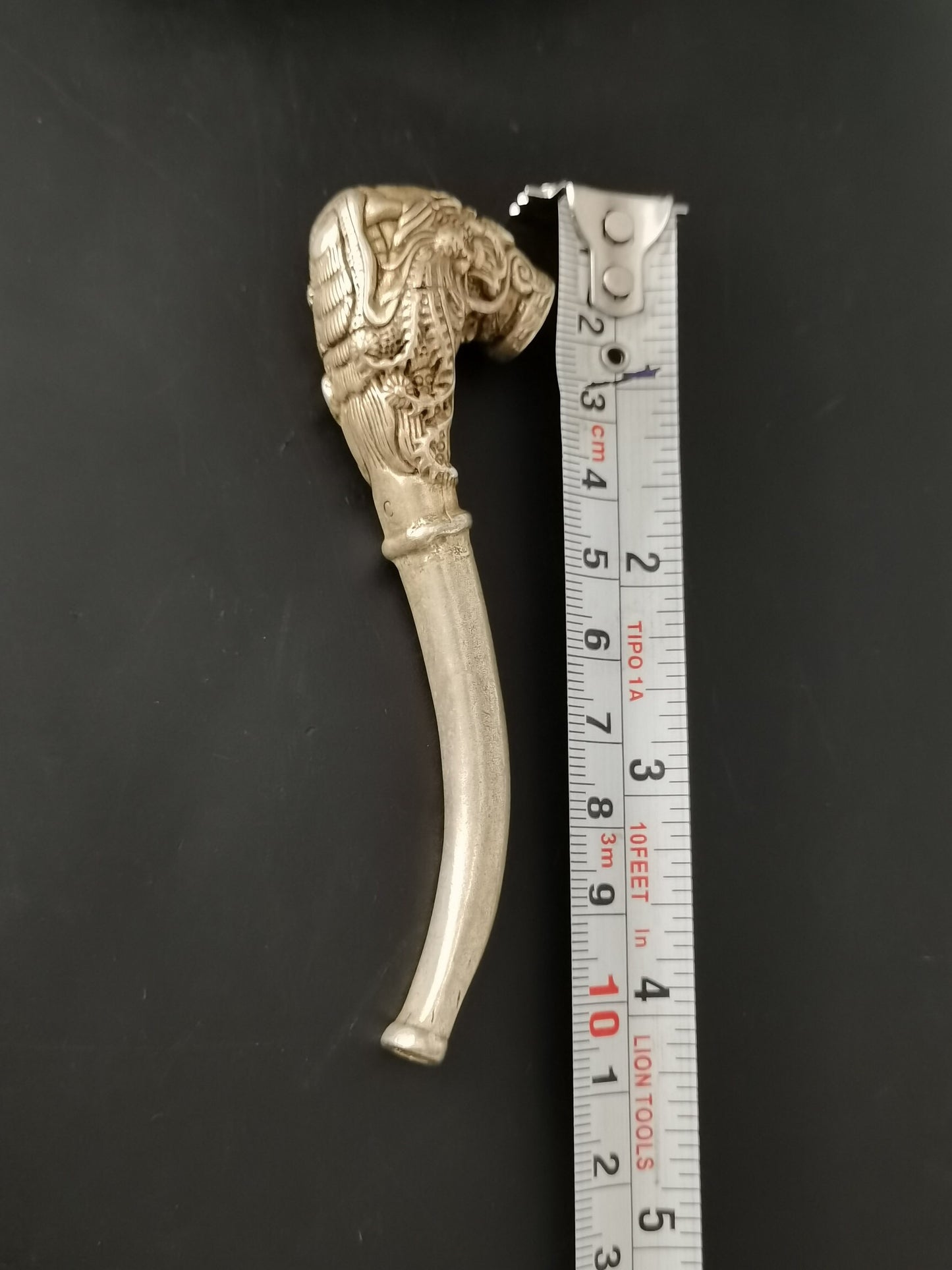 Chinese antique silver pipe