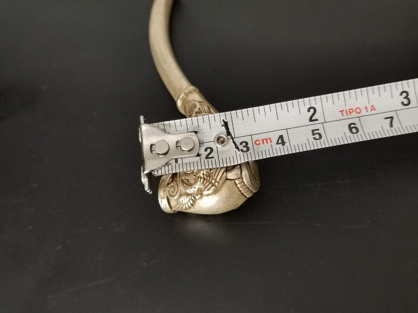 Chinese antique silver pipe