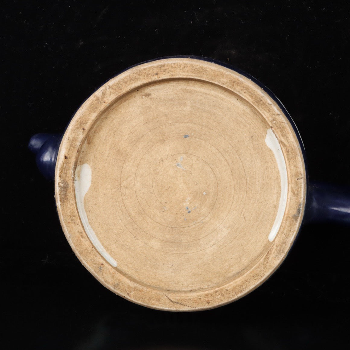 Ji Blue Glazed Gilded White Cloud Dragon Pattern Pot
