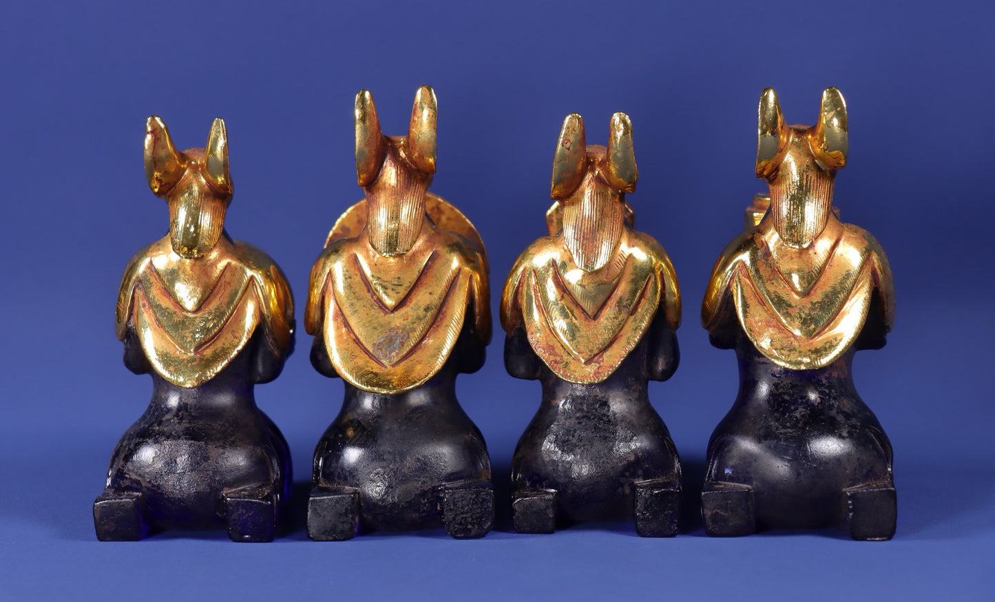 A set of ancient Chinese glazed ornaments