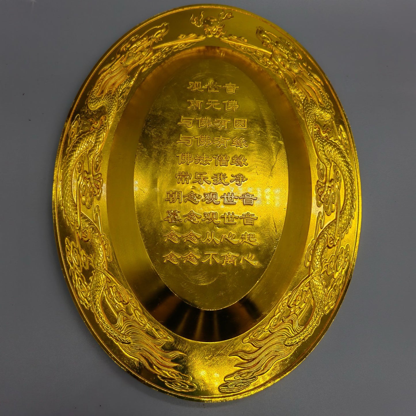 Pure copper gemstone plate