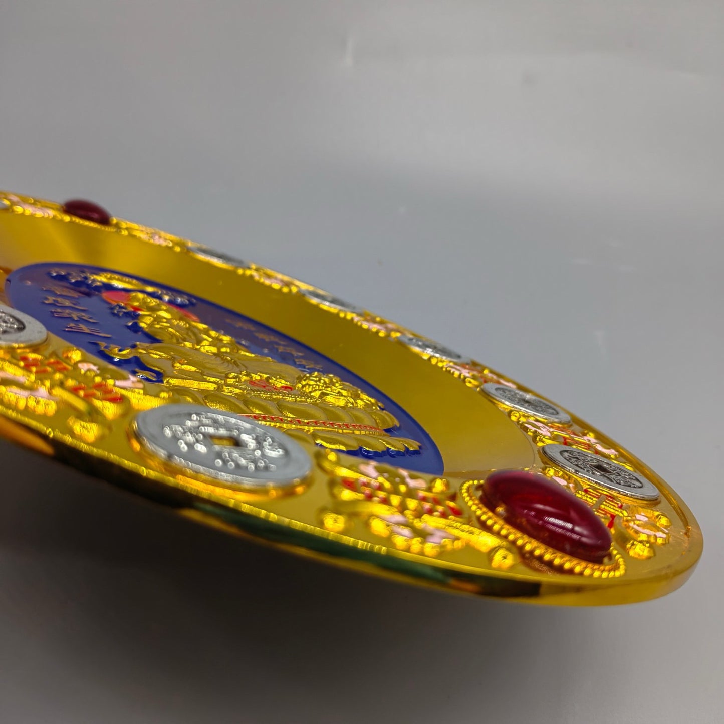 Pure copper gemstone plate