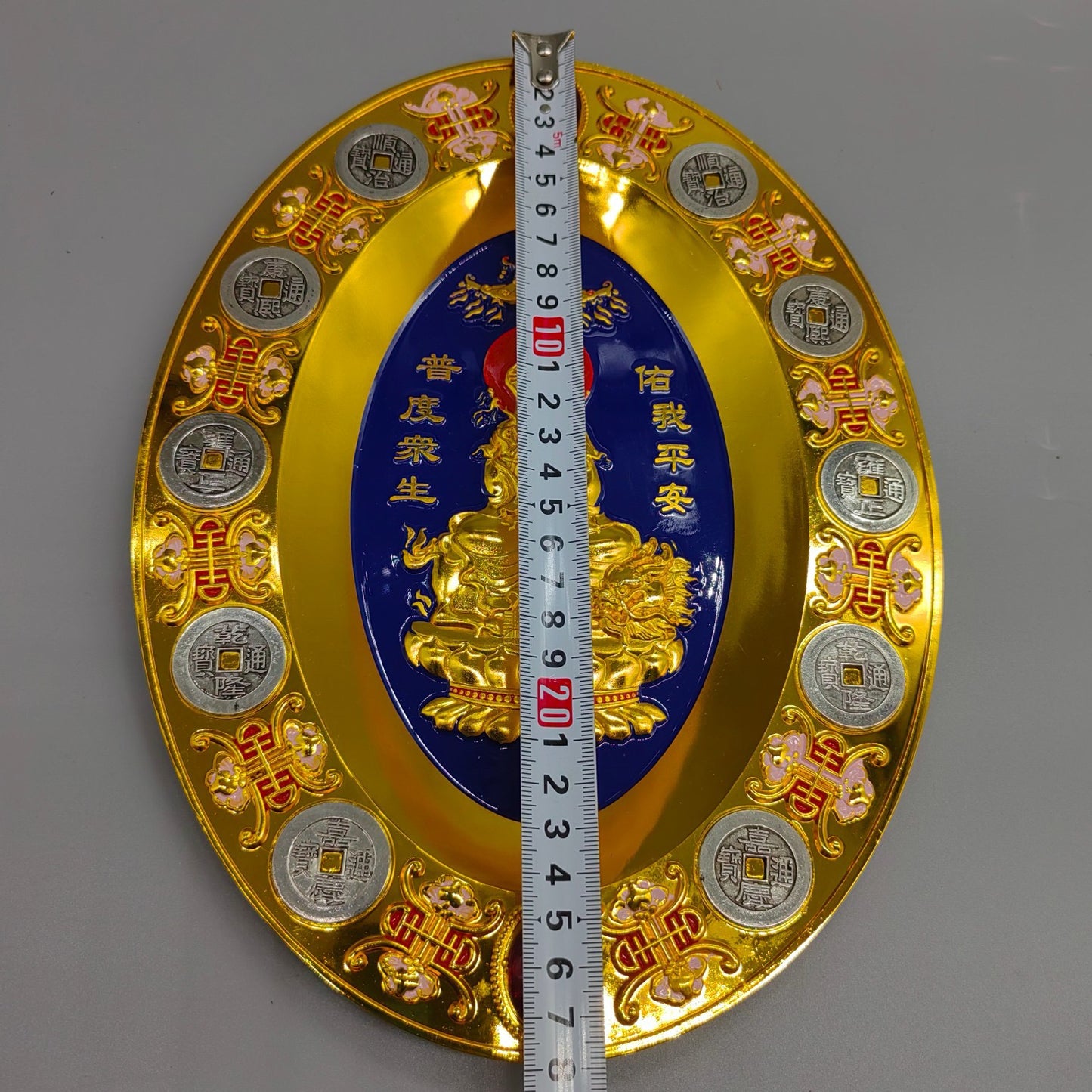 Pure copper gemstone plate