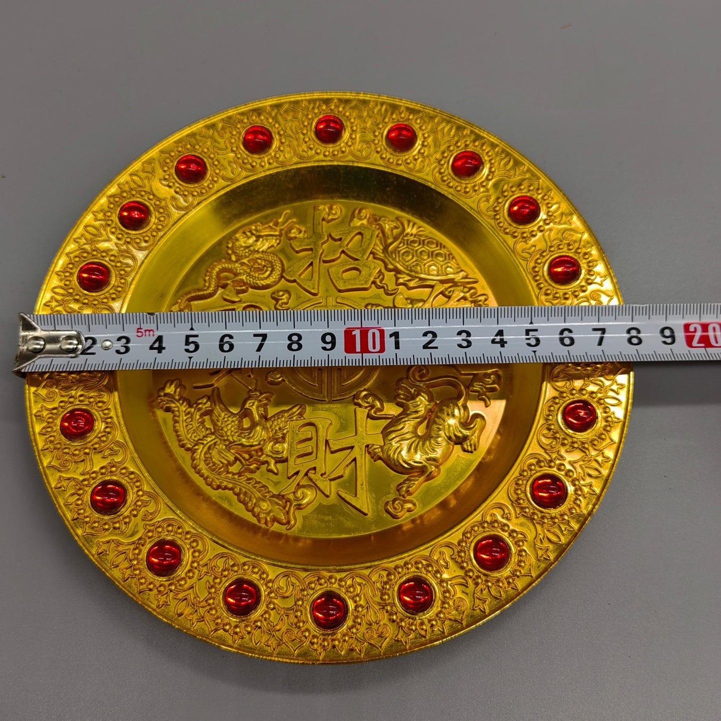 Pure copper gemstone plate