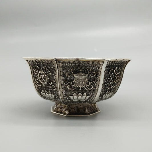 Eight Treasure Octagonal Bowl