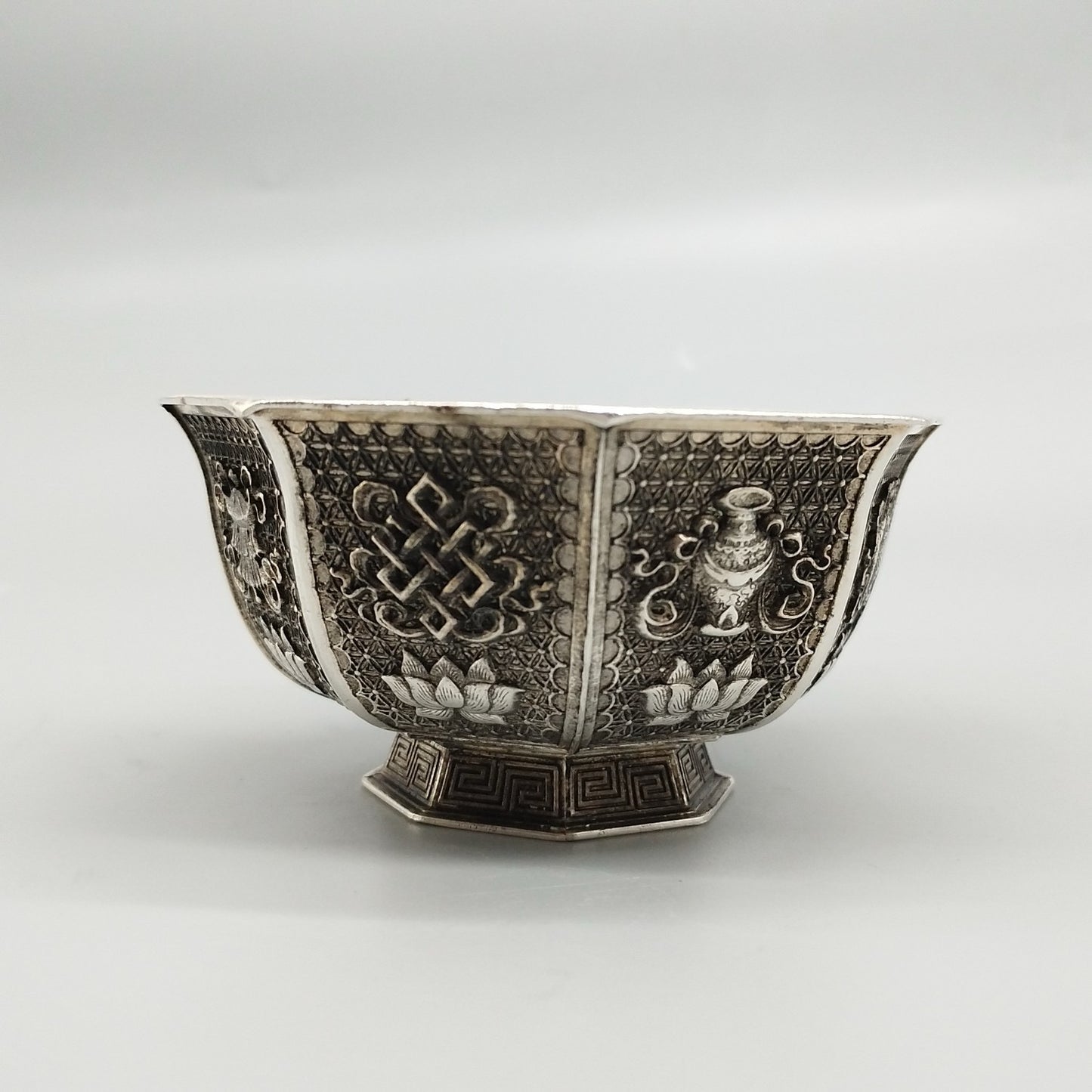 Eight Treasure Octagonal Bowl