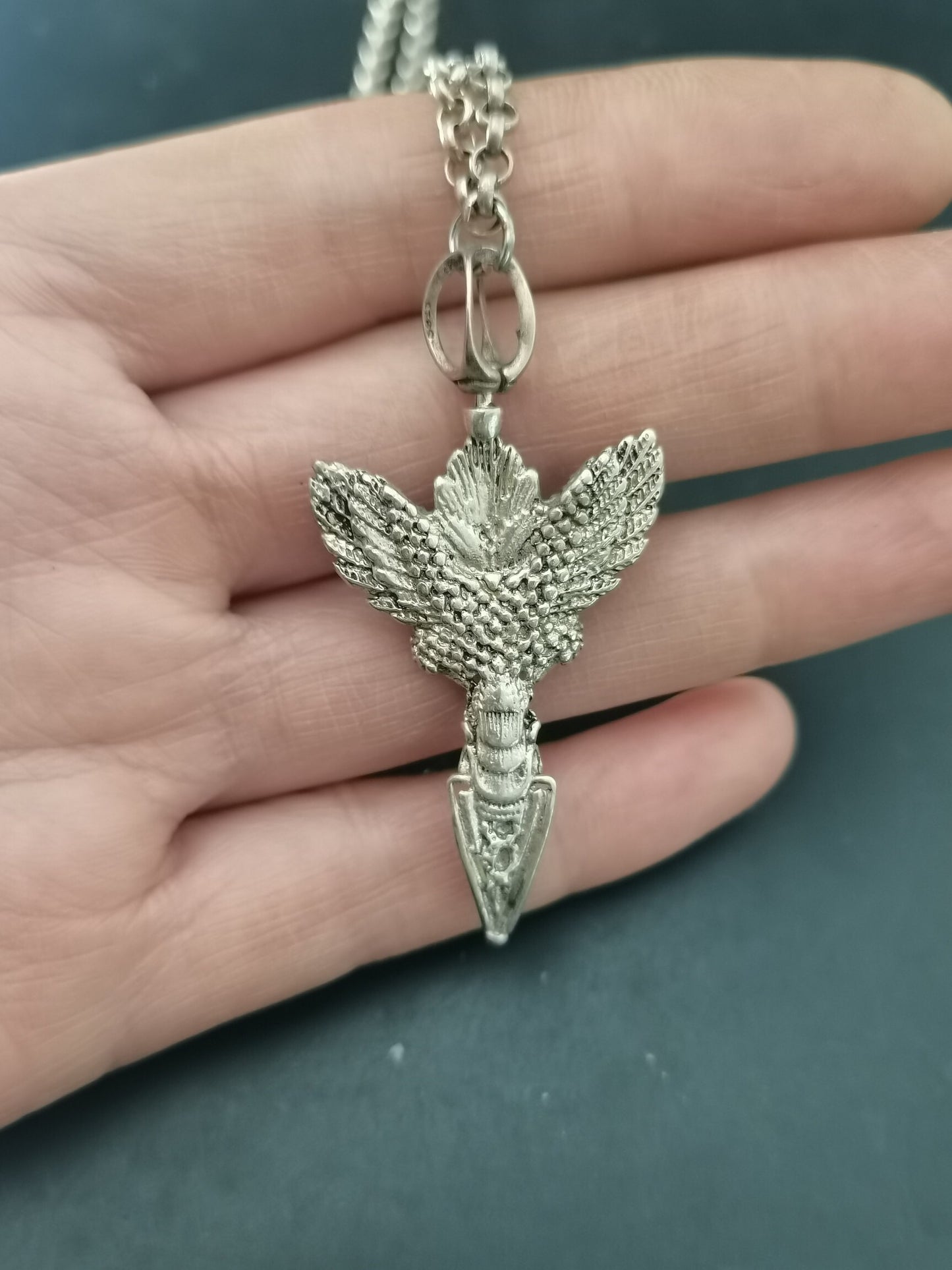 Chinese Antique Silver Pendant Necklace