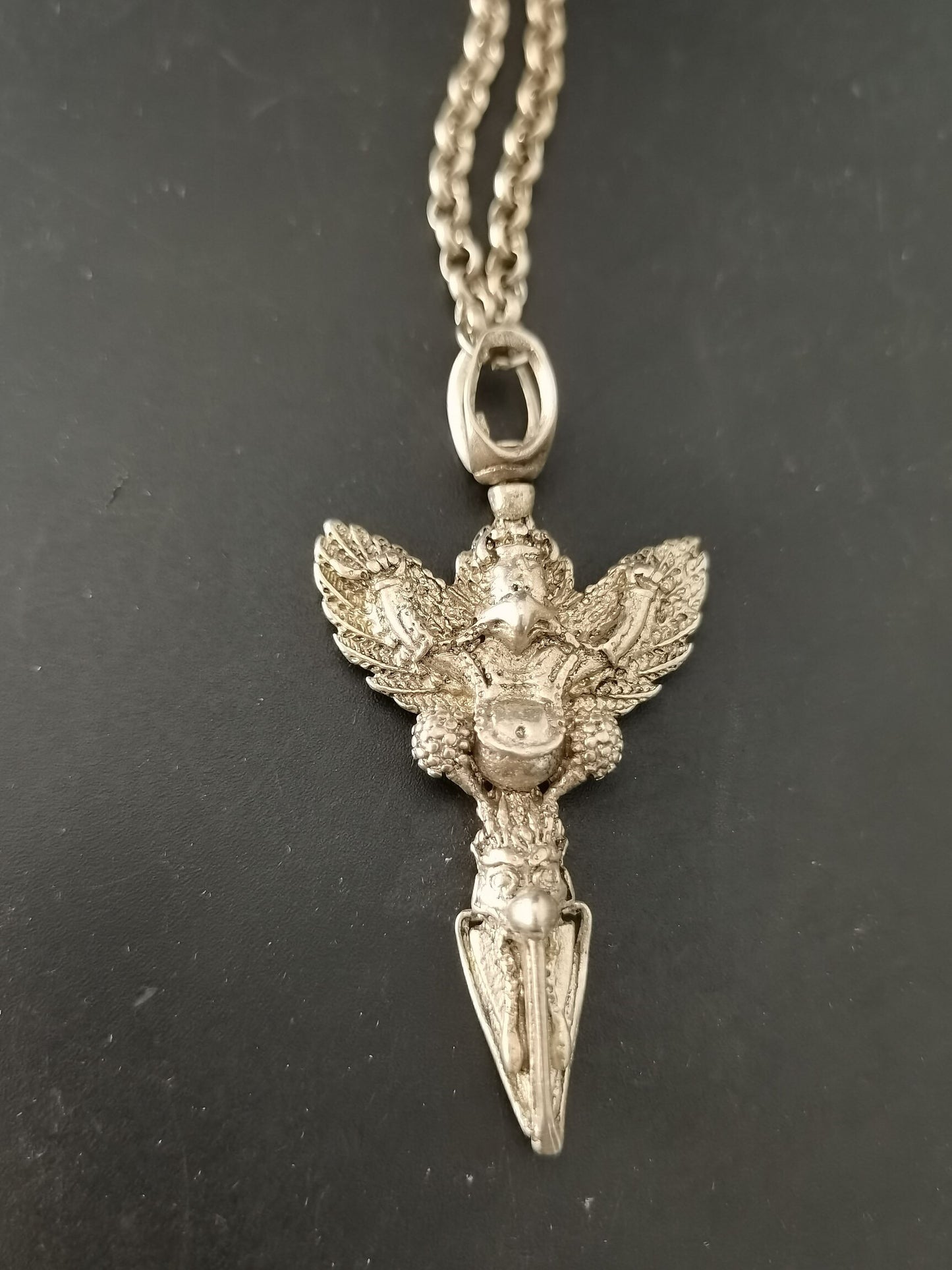 Chinese Antique Silver Pendant Necklace