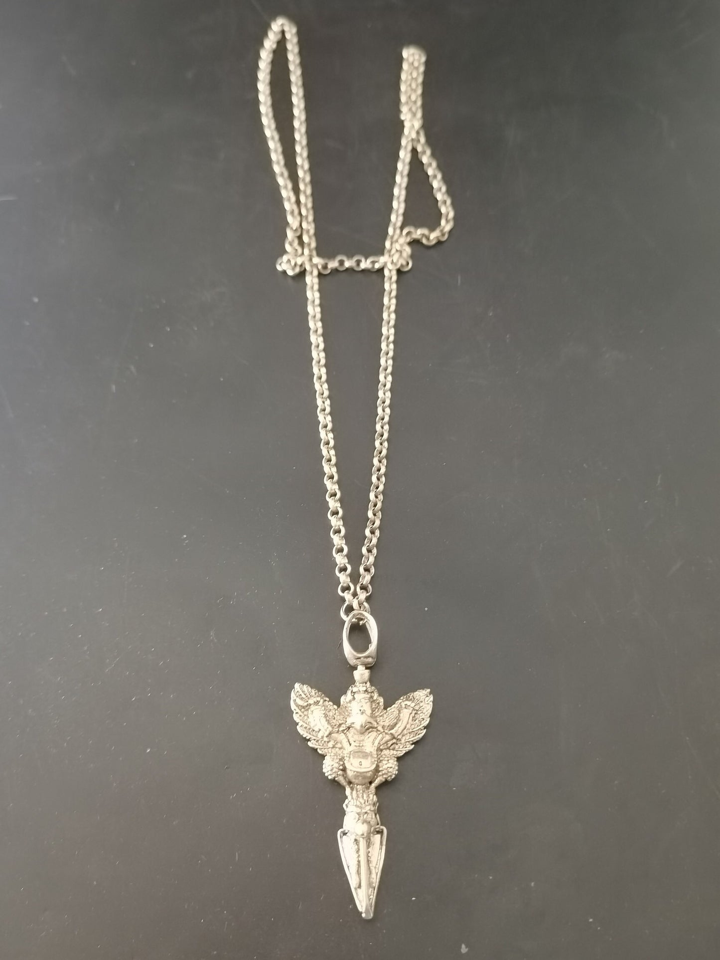 Chinese Antique Silver Pendant Necklace