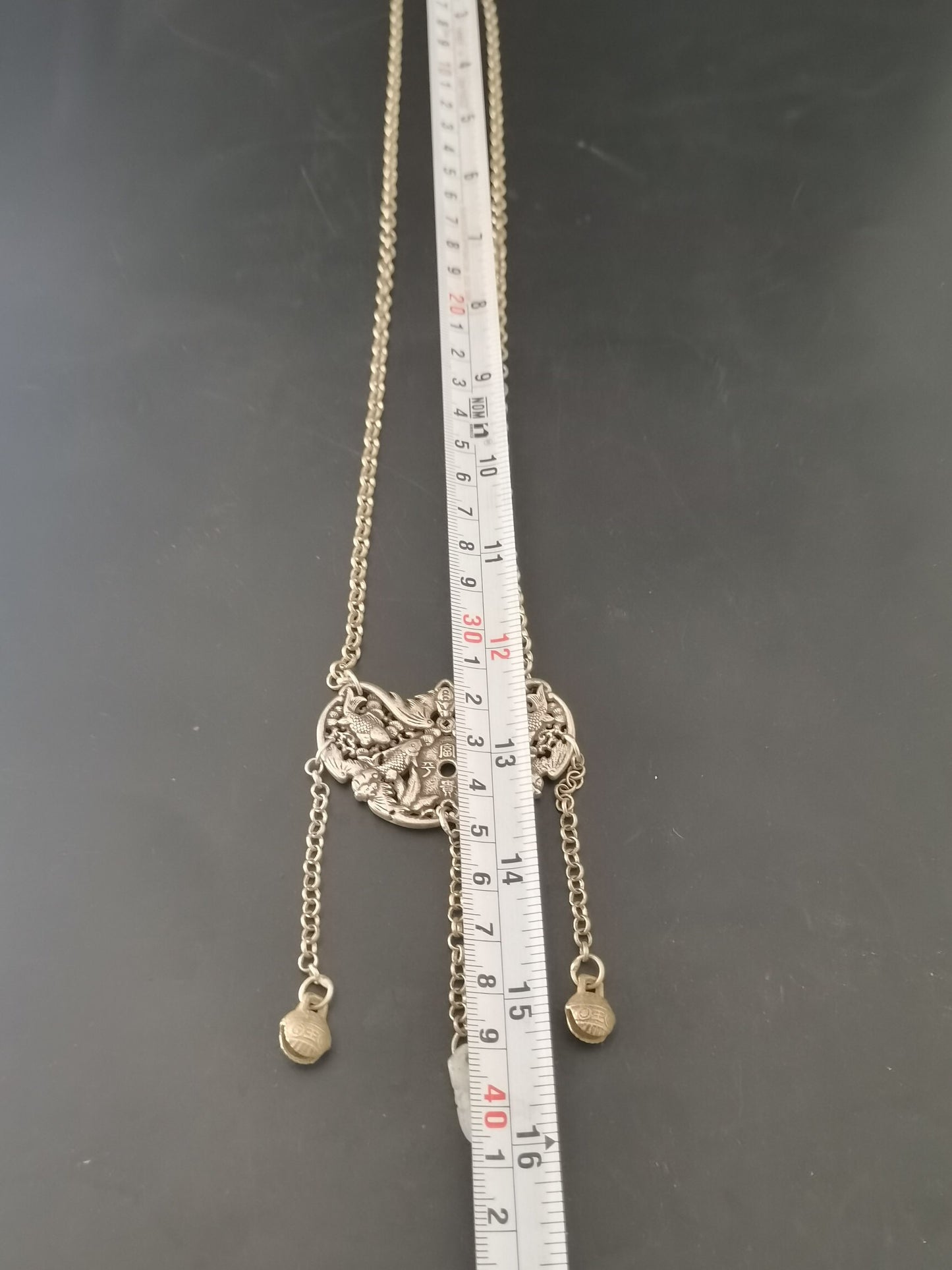Chinese Antique Silver Pendant Necklace