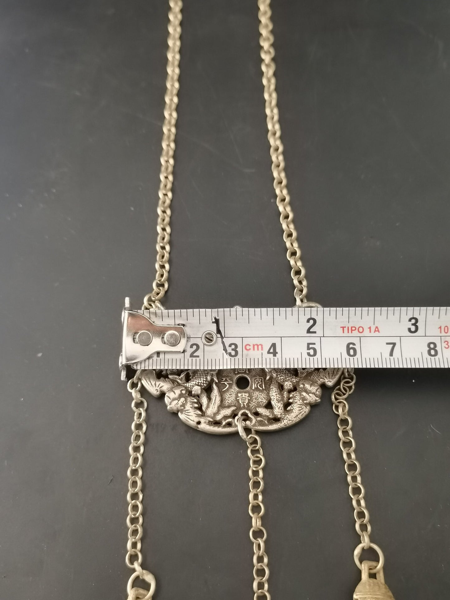 Chinese Antique Silver Pendant Necklace