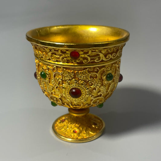 Gilded Gemstone Cup