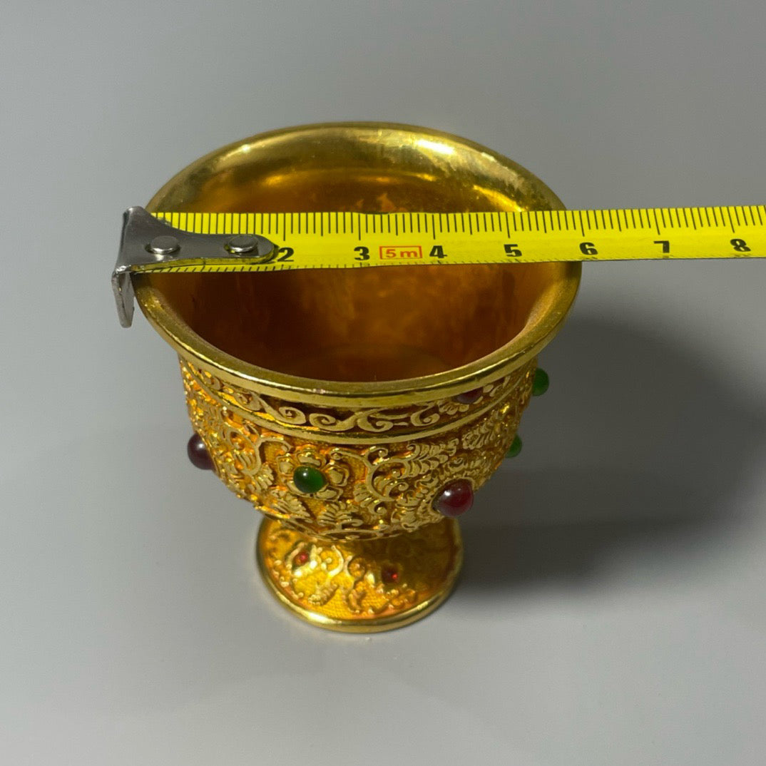 Gilded Gemstone Cup