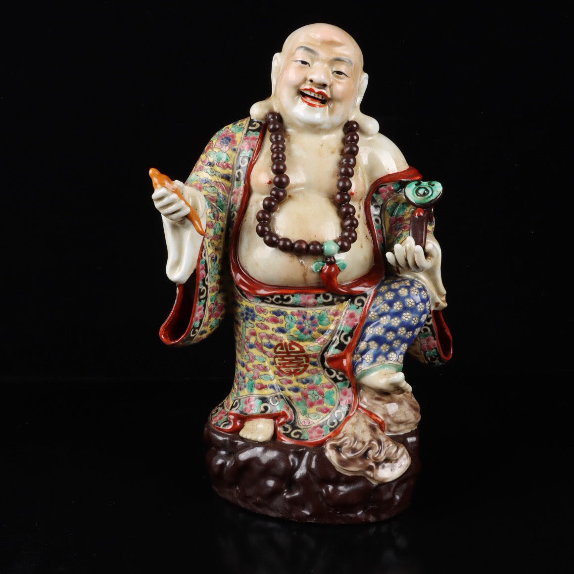 Pink Ruyi Station Big Belly Buddha