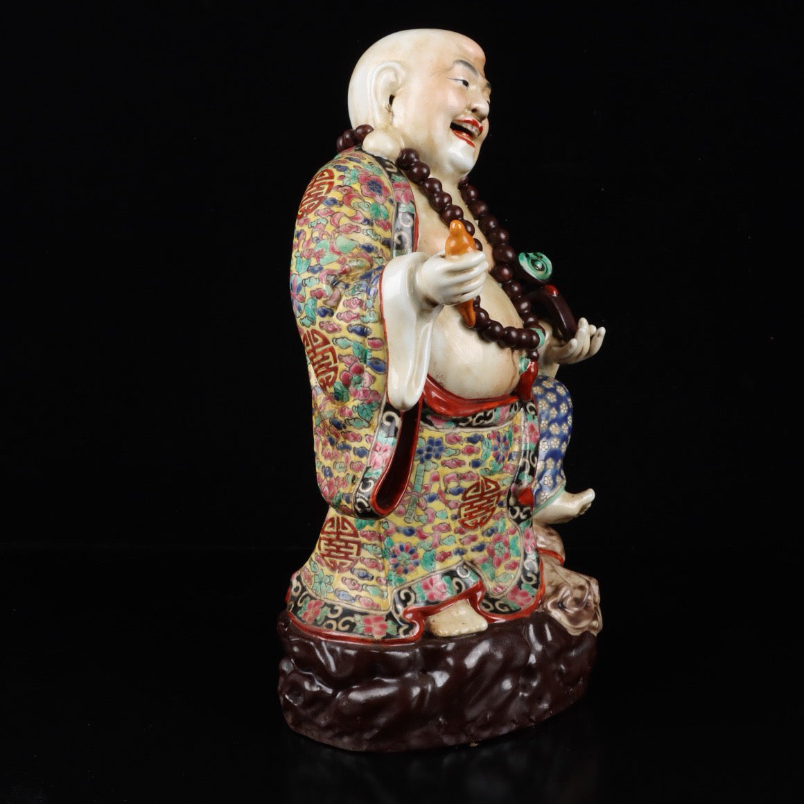 Pink Ruyi Station Big Belly Buddha