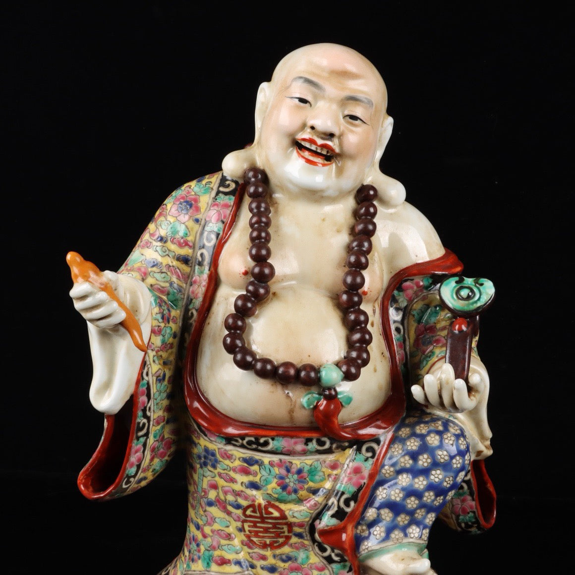 Pink Ruyi Station Big Belly Buddha