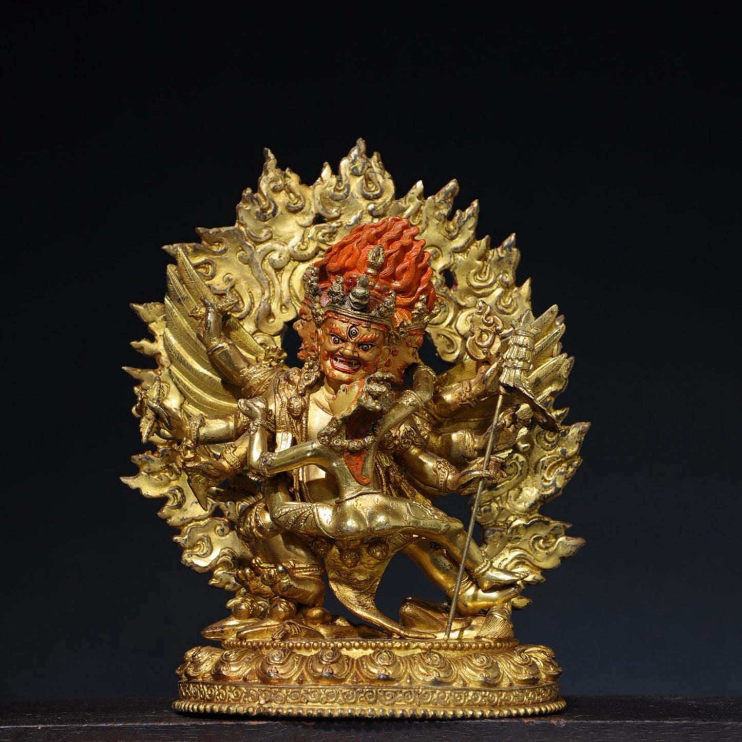 Pure copper Buddha statue