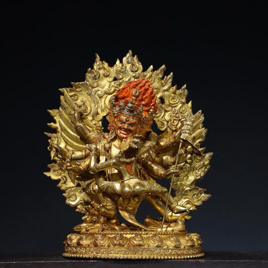 Pure copper Buddha statue