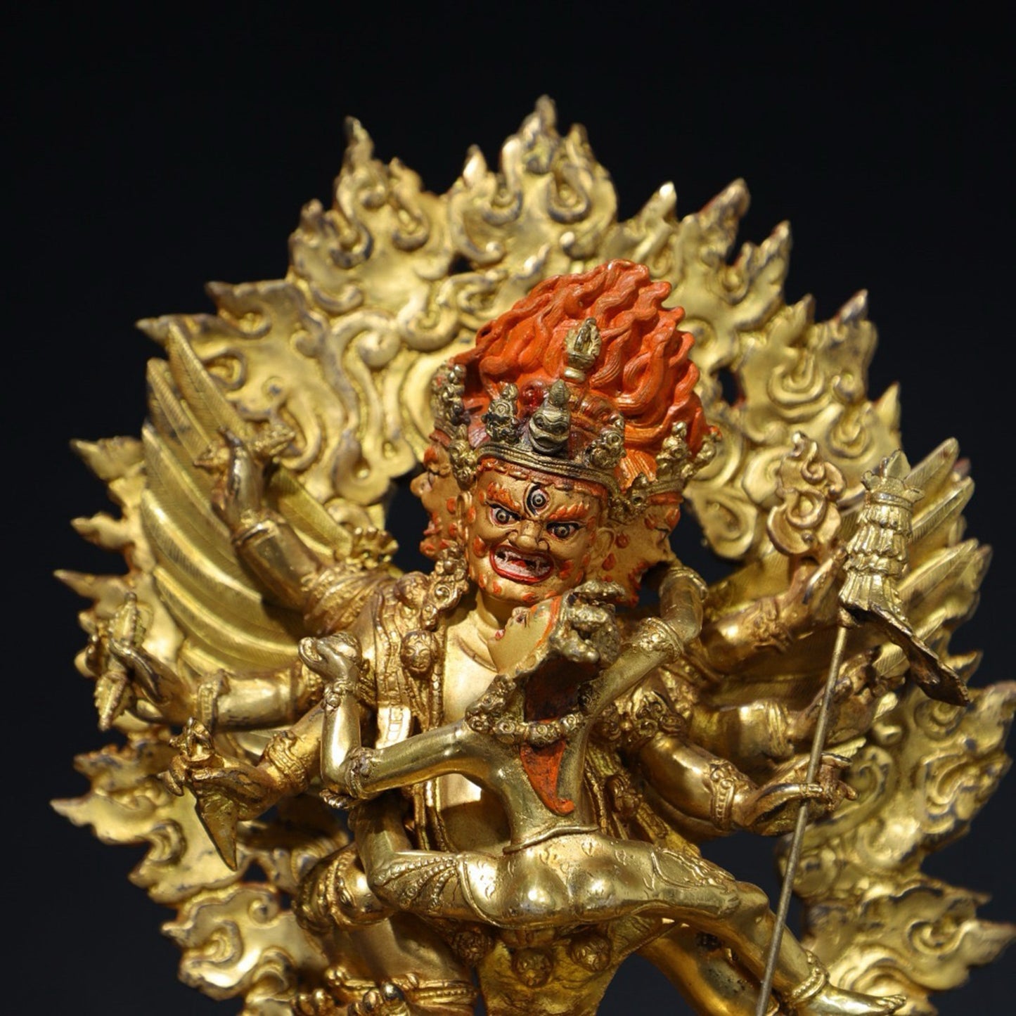 Pure copper Buddha statue
