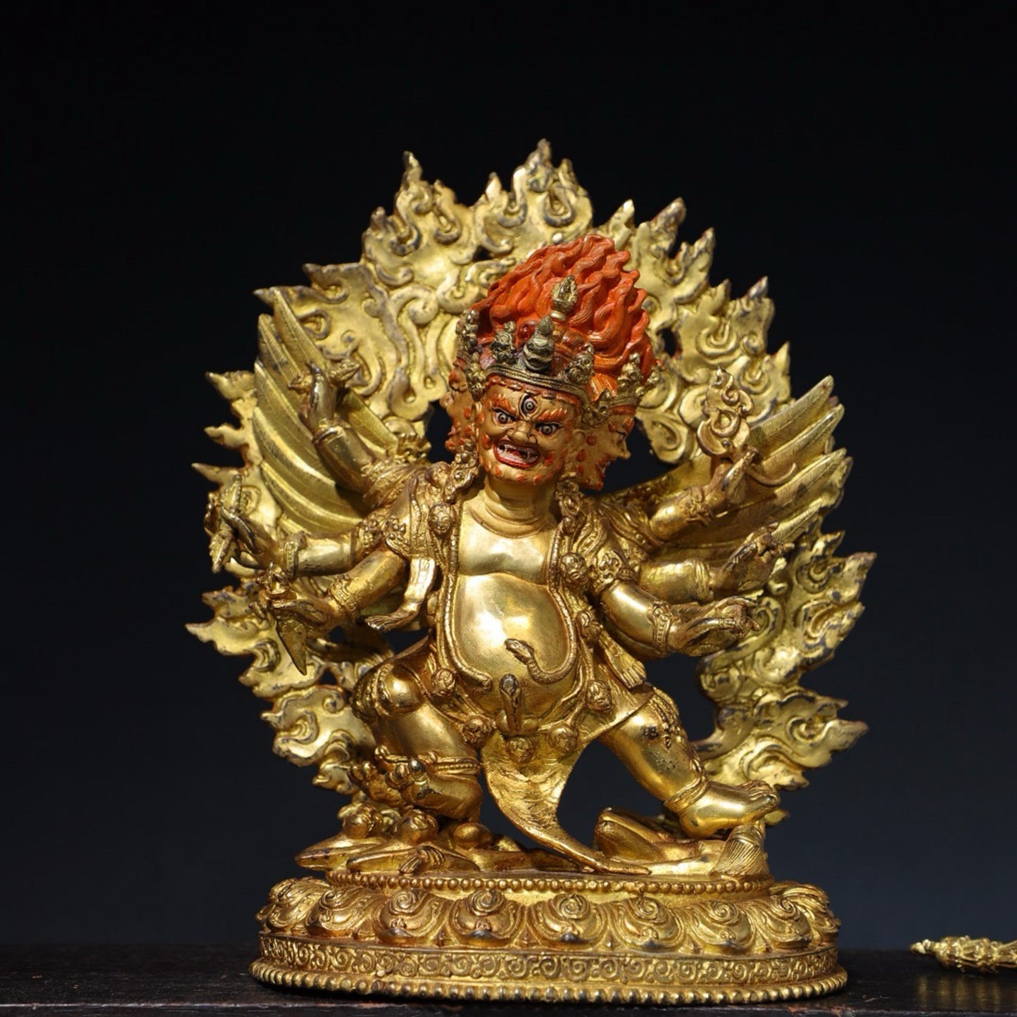 Pure copper Buddha statue