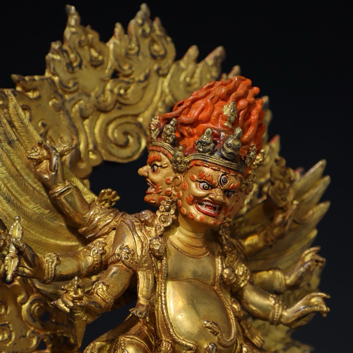 Pure copper Buddha statue