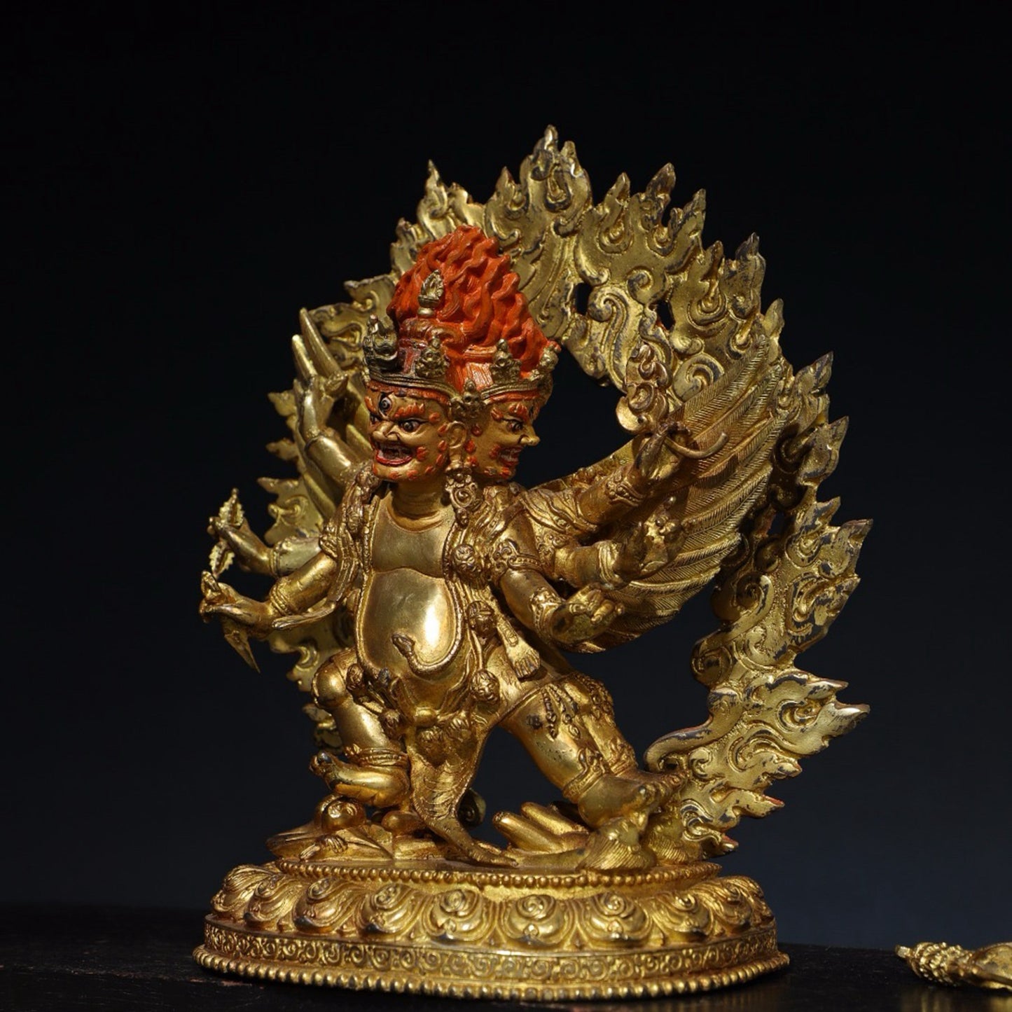 Pure copper Buddha statue