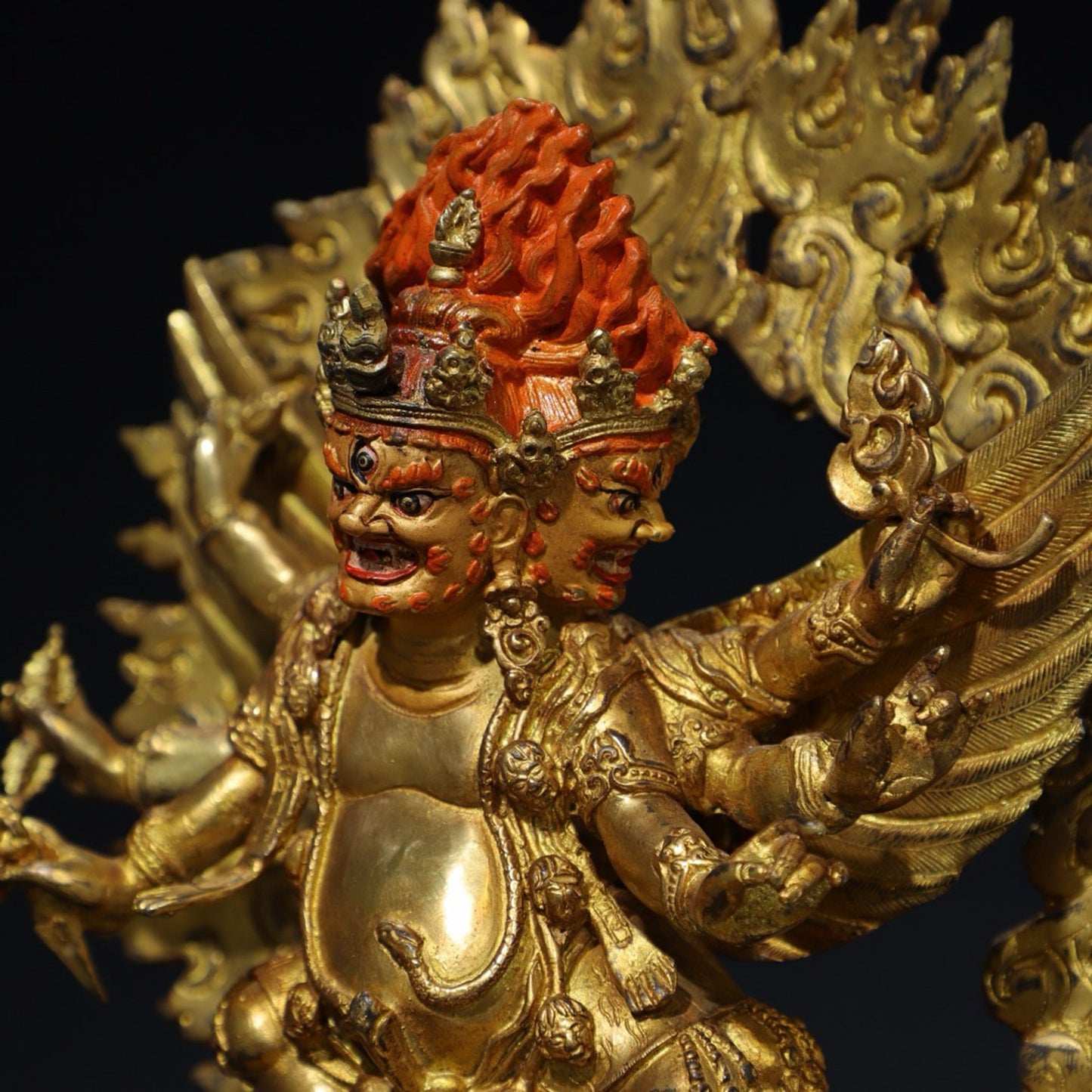Pure copper Buddha statue