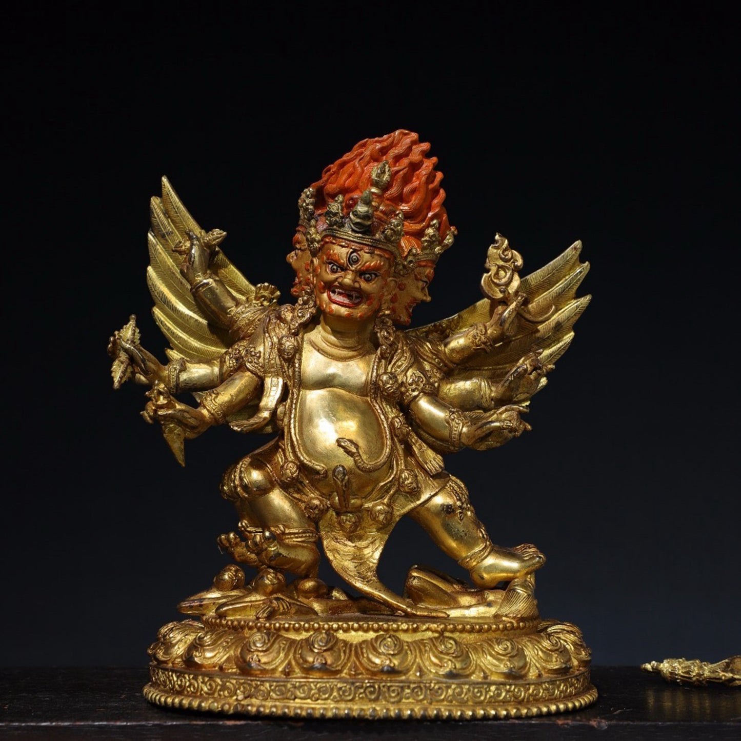 Pure copper Buddha statue