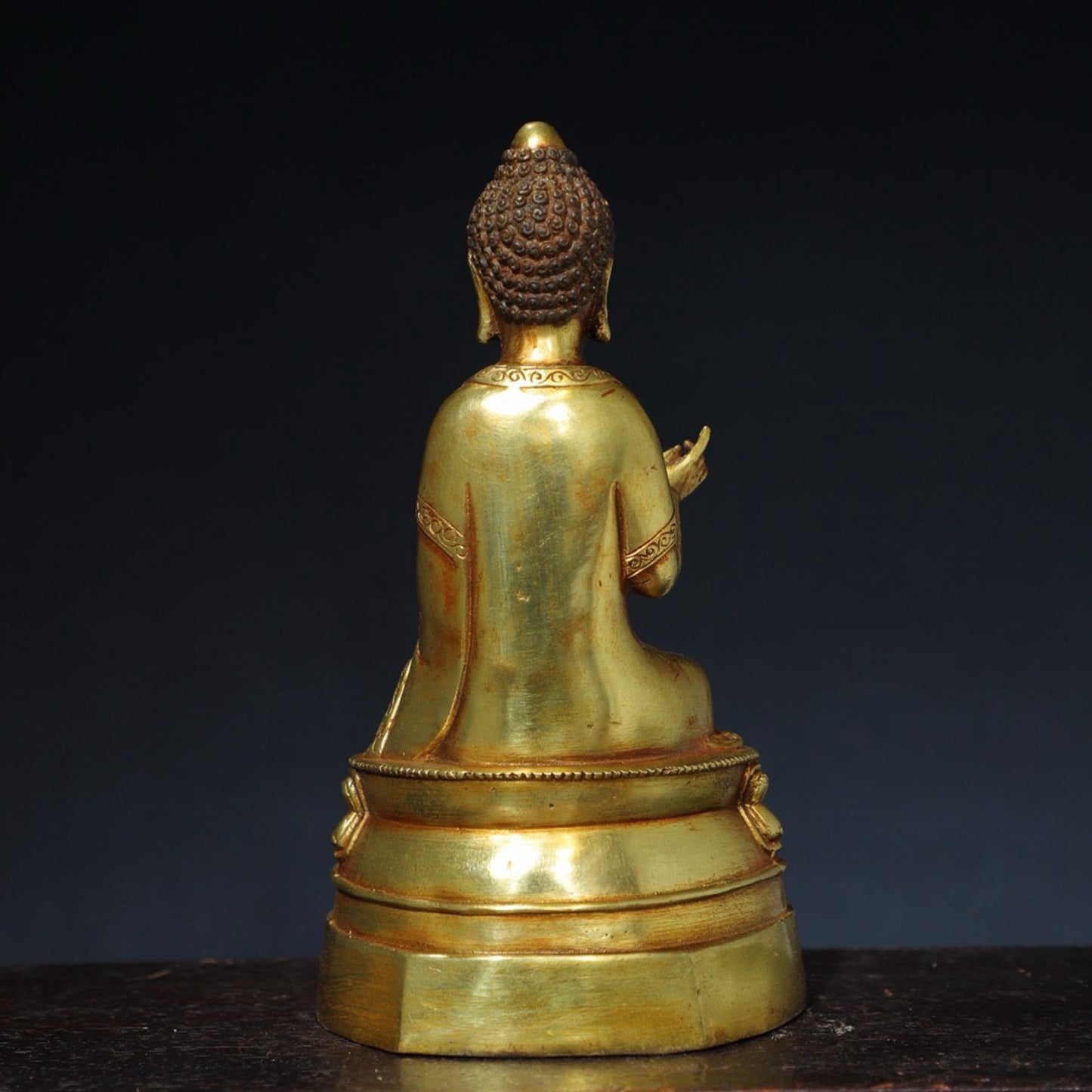 Pure copper Buddha statue of the Great Sun Tathagata