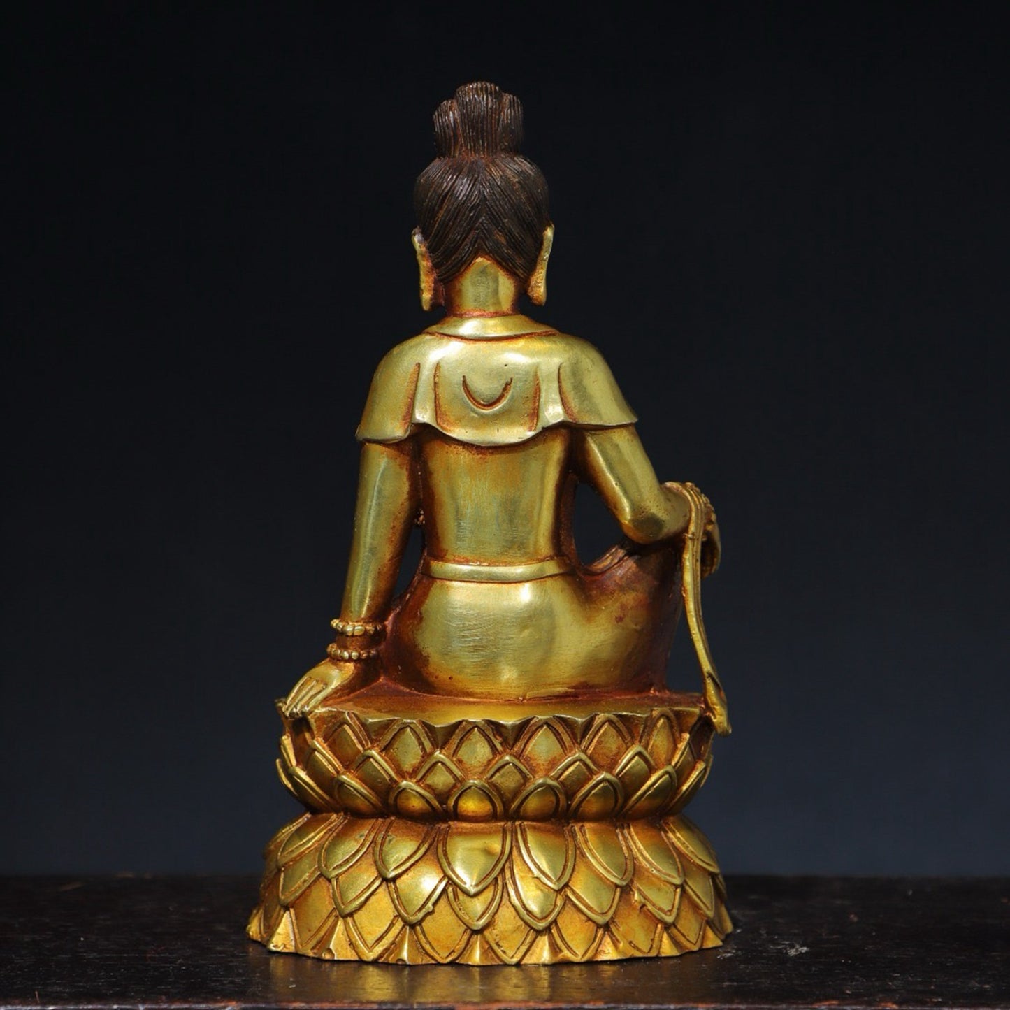 Pure copper Buddha statue, free Guanyin
