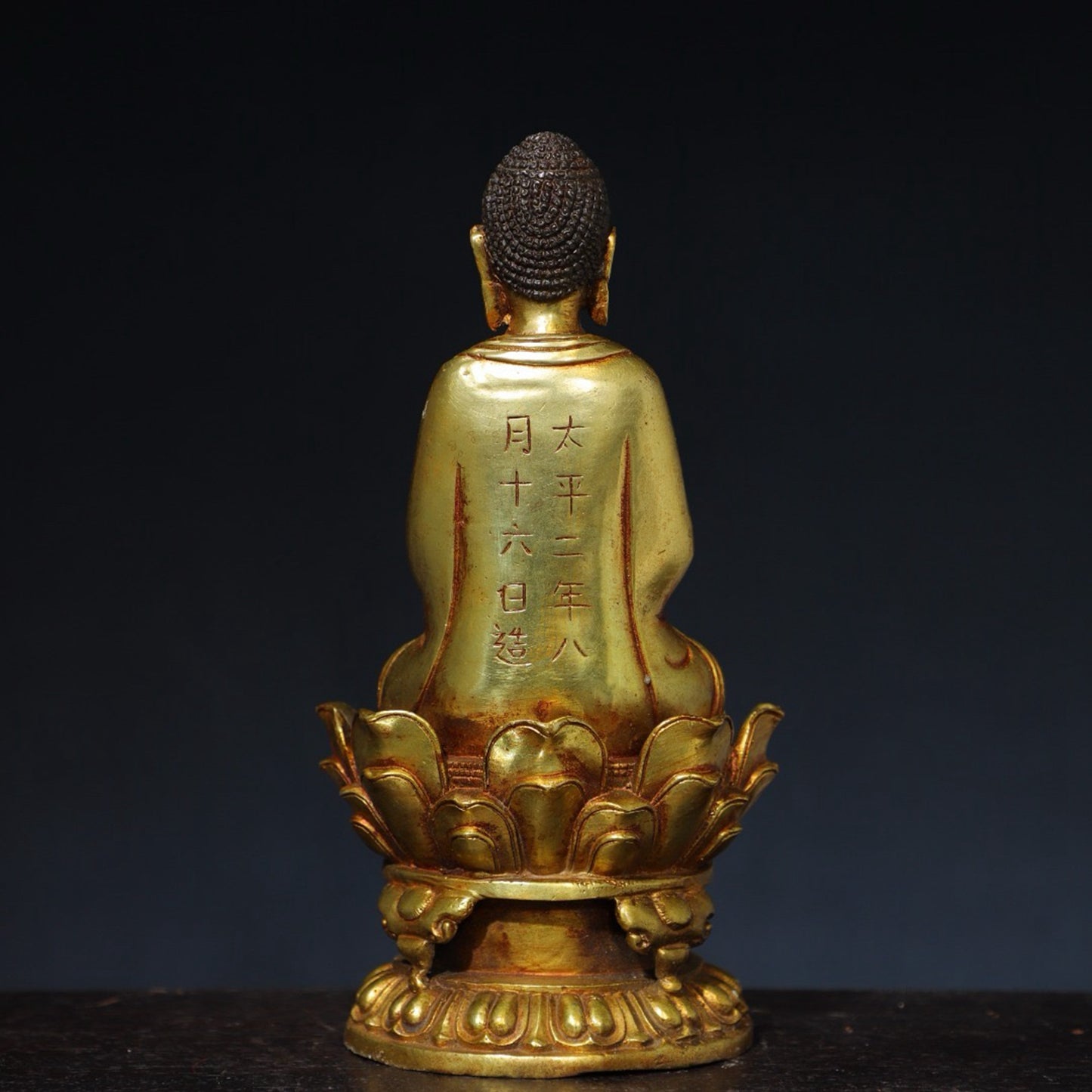 Pure copper statue of Shakyamuni Buddha