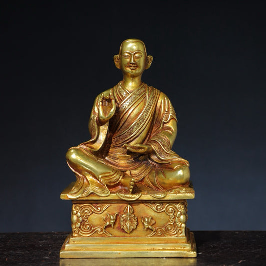 Pure copper Buddha statue
