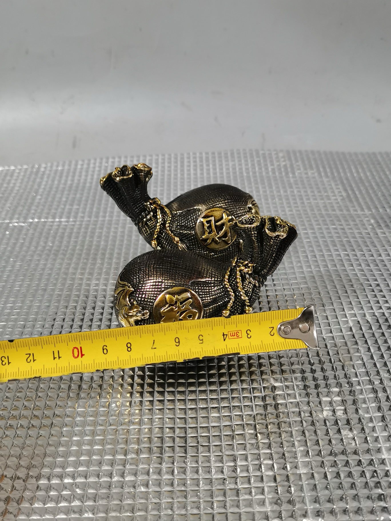 Chinese antique pure copper gilded lucky bag