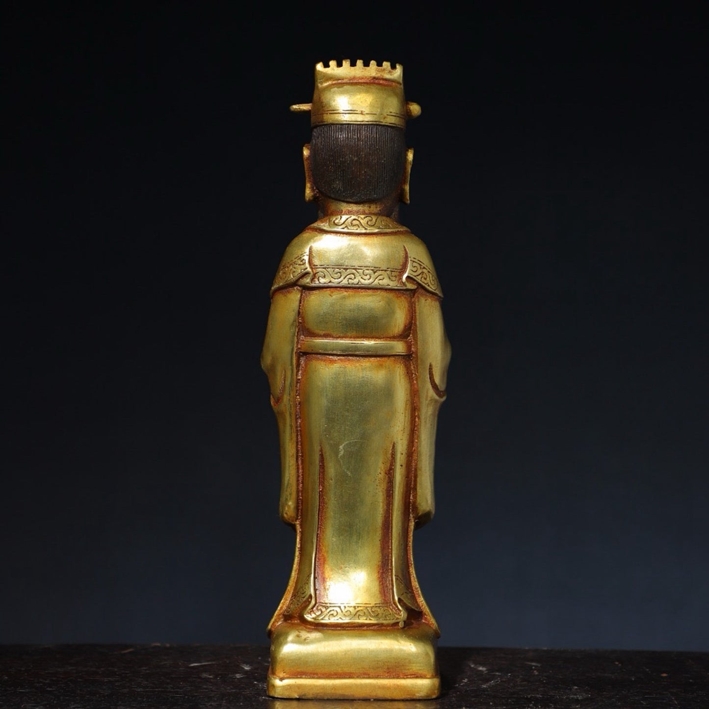Pure copper civilian Buddha statue