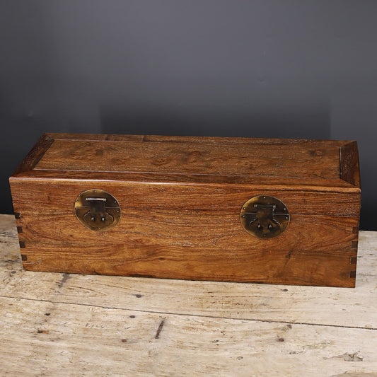Chinese antique rosewood carving painting box
