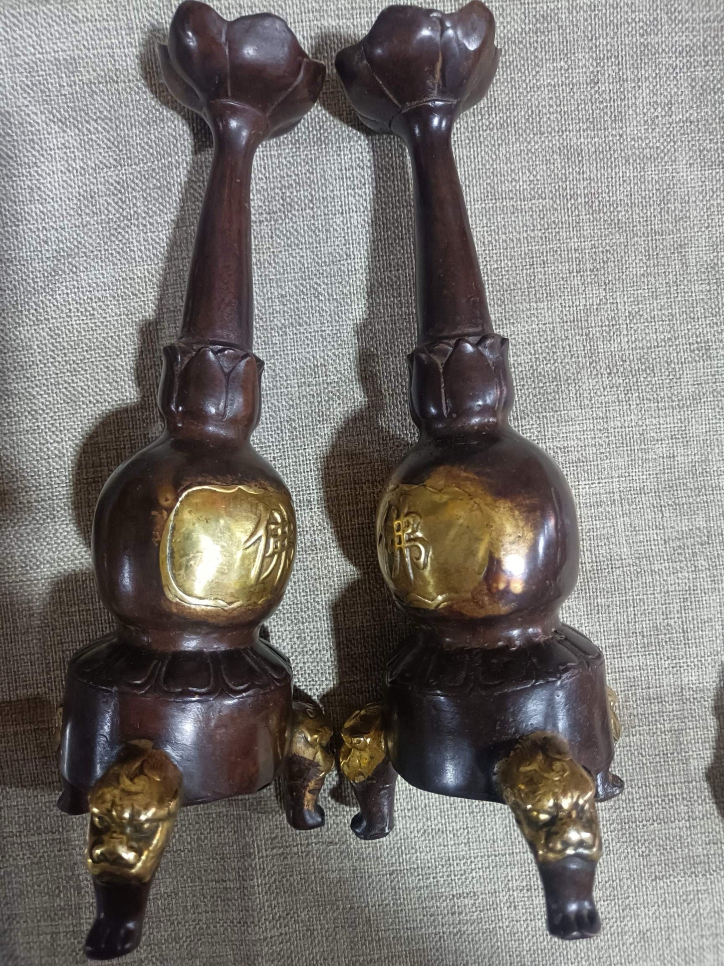 Antique copper wax platform