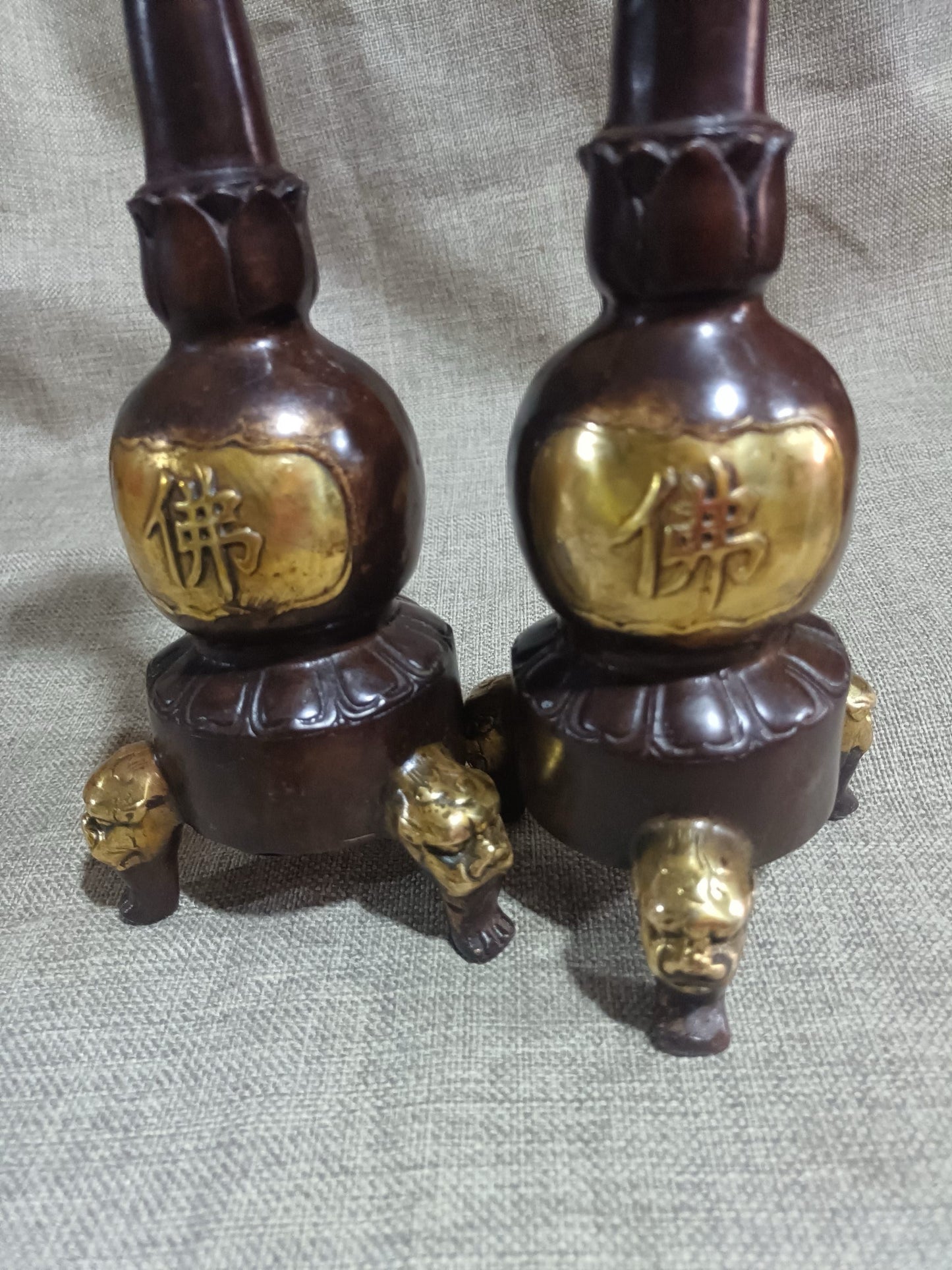 Antique copper wax platform